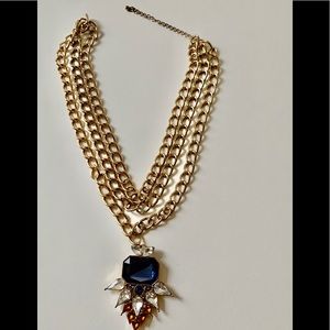 Statement Tiered chain necklace